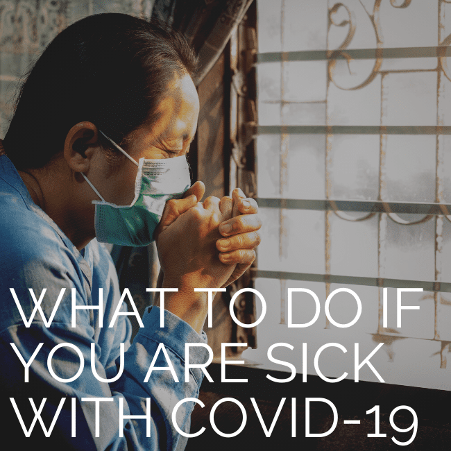 환자 건강 정보: 질병에 걸렸을 때 해야 할 일 COVID-19